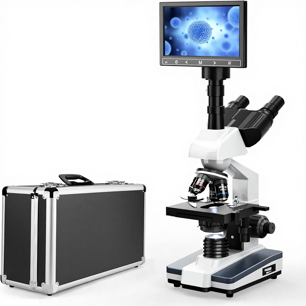 Microscope Compound 40X - 40X-2500X Trinocular Compound Microscope 7