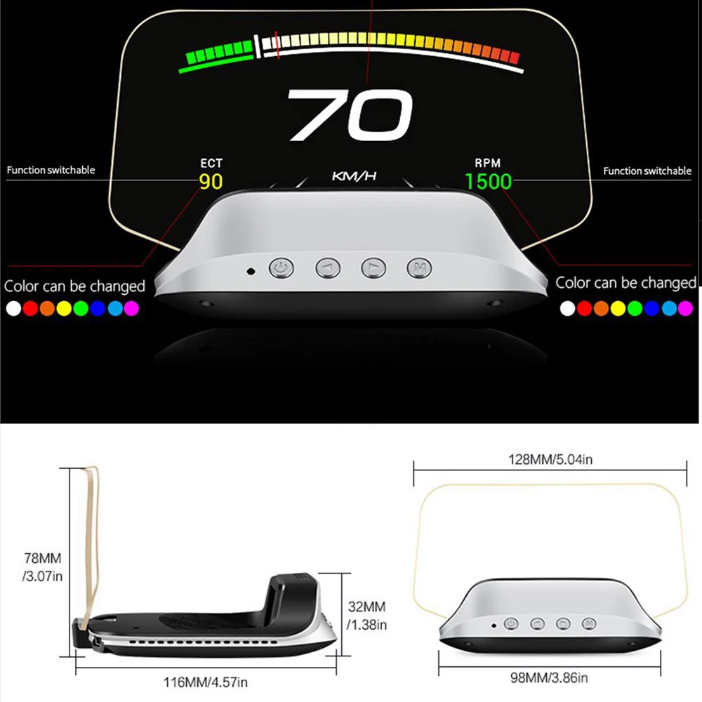 OBD2+ GPS Auto Navigation Glas – Anemometer Wind Speed Bewertung und Preis