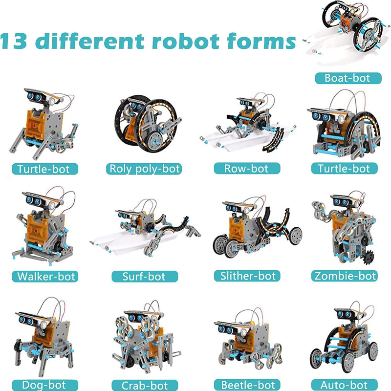 13-in-1 Solar Powered Robot Ki – Science Project Robot Bewertung und Preis