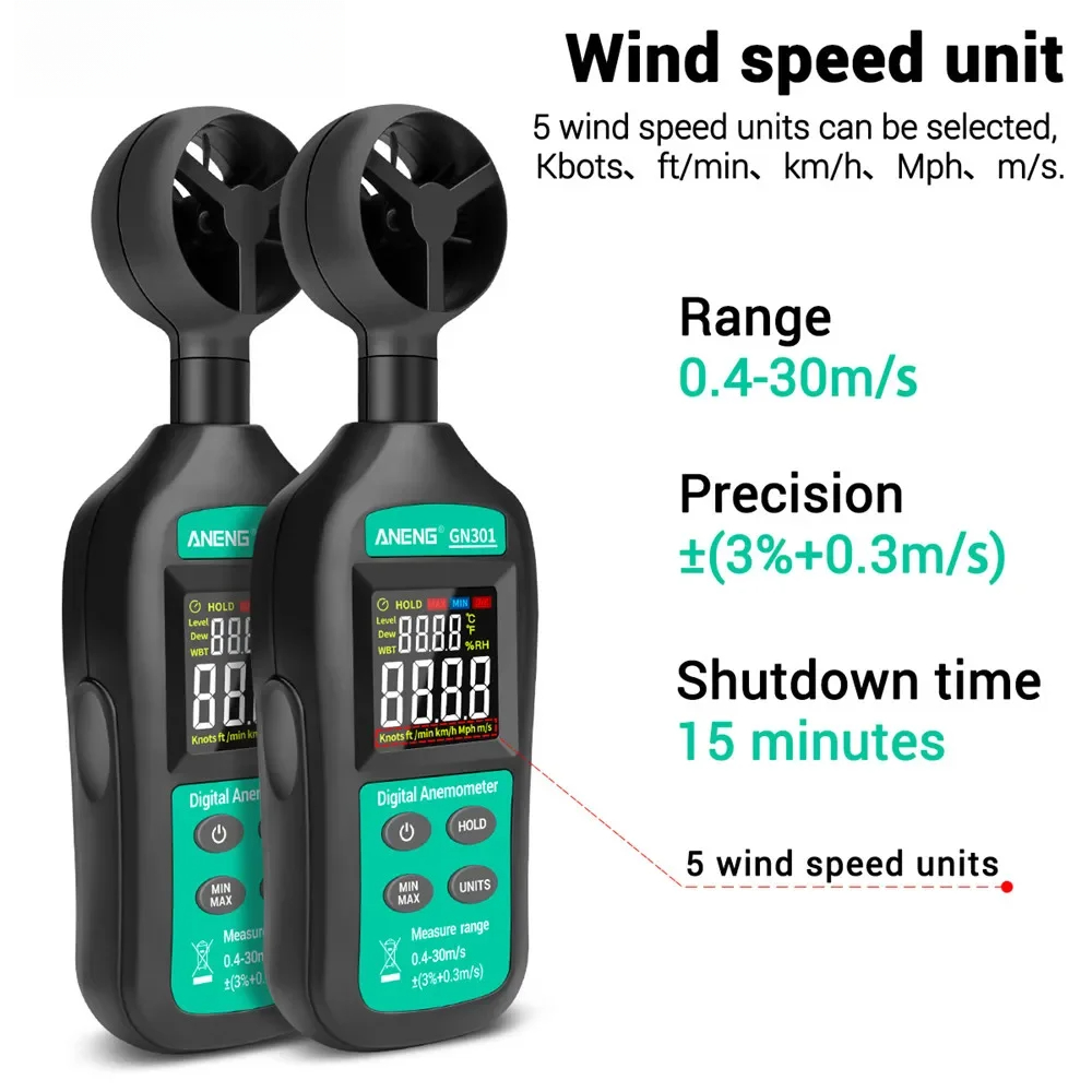 For ANENG GN301 Digital Anemom – Anemometer Wind Speed Bewertung und Preis