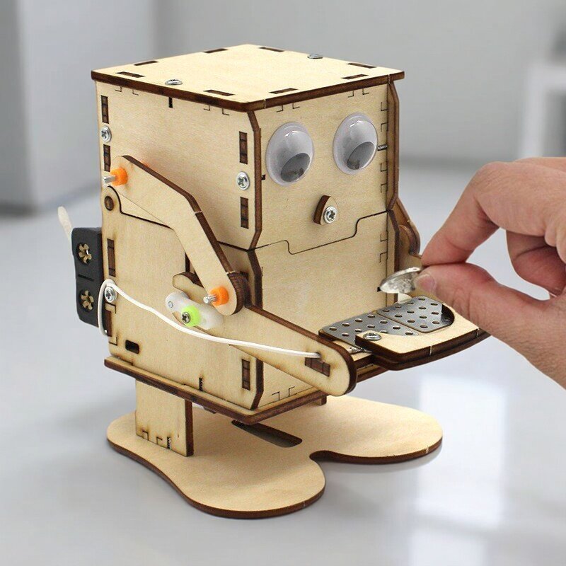 Wooden Assemble DIY Robot Eati – Science Project Robot Bewertung und Preis