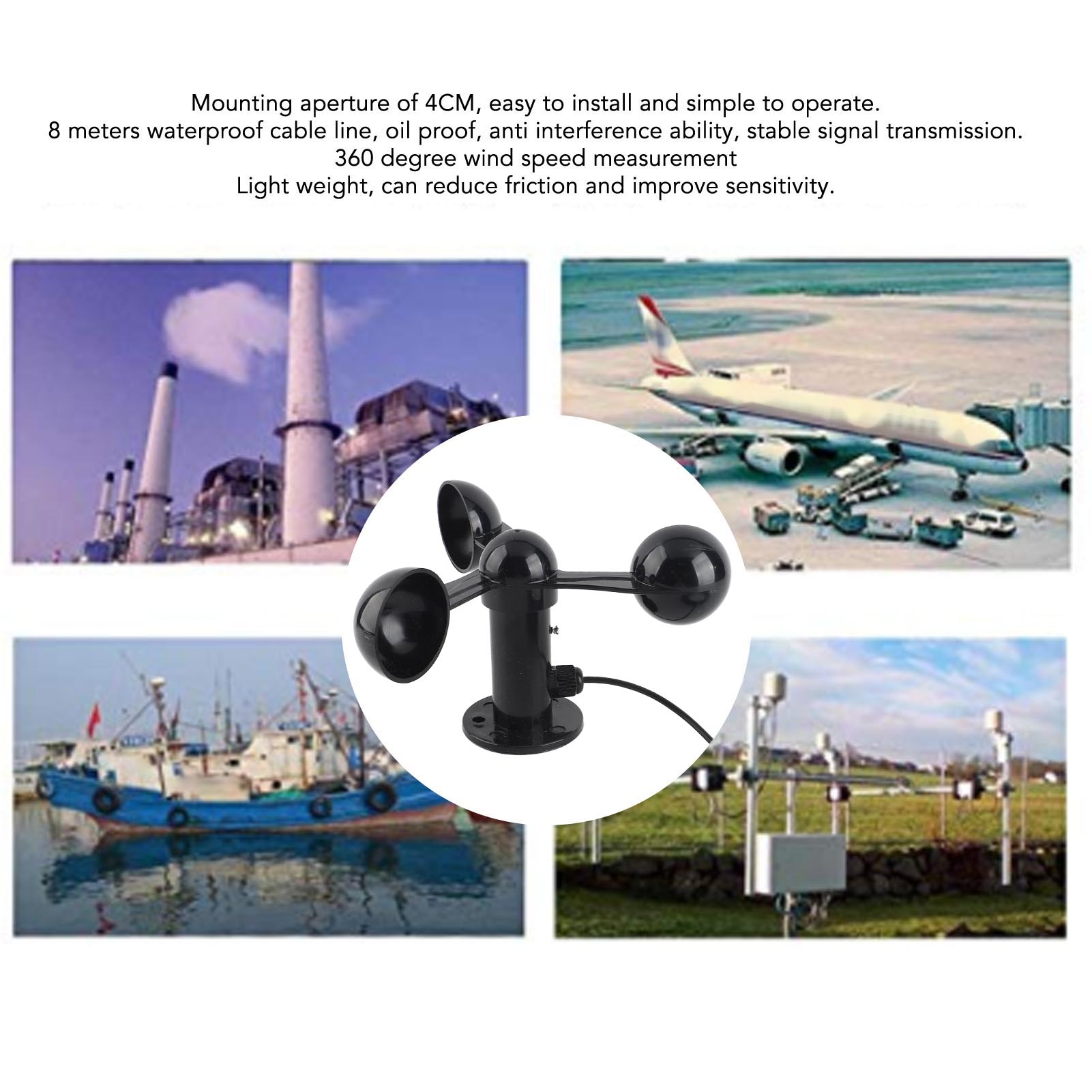 Three Cups Wind Speed Sensor A – Anemometer Wind Speed Bewertung und Preis