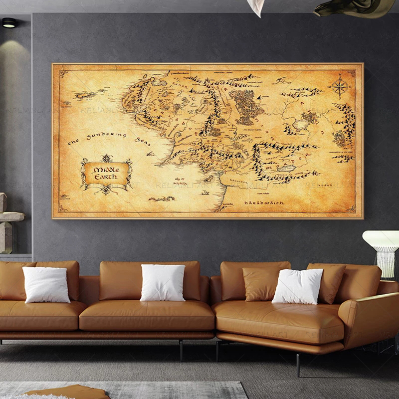 Retro The-Lord-of-Rings Map Po – Star Map Poster Bewertung und Preis