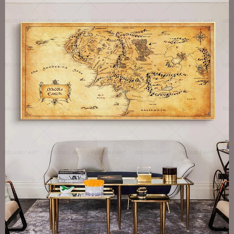 Retro The-Lord-of-Rings Map Po – Star Map Poster Bewertung und Preis