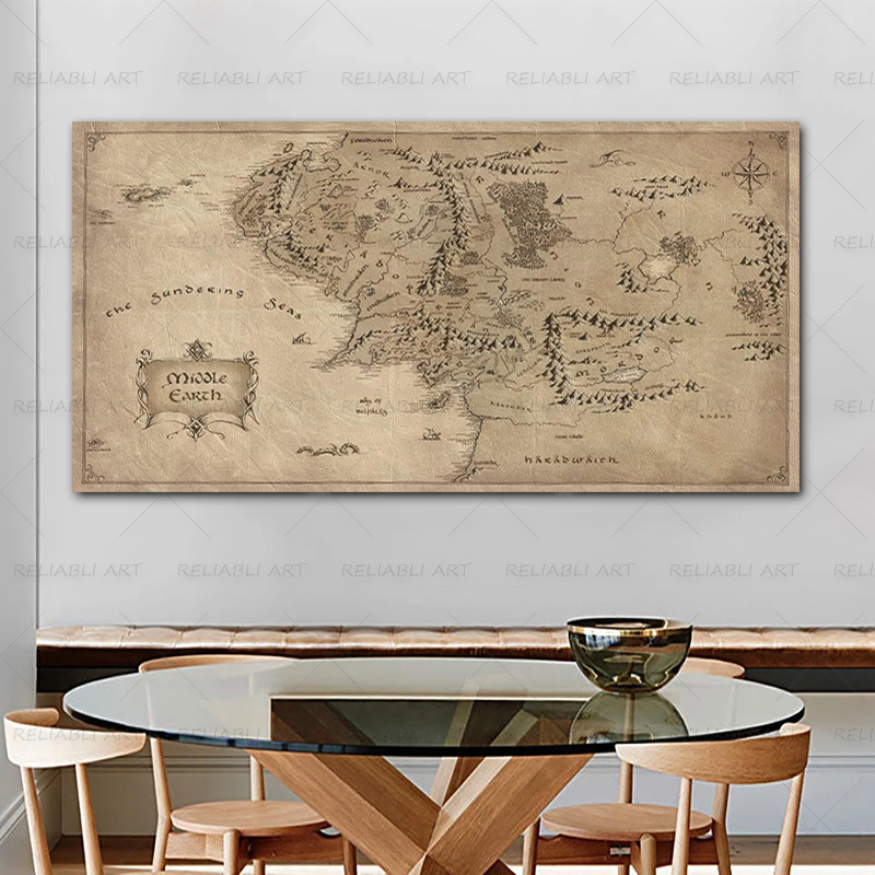 Retro The-Lord-of-Rings Map Po – Star Map Poster Bewertung und Preis