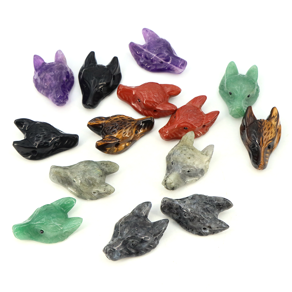 40mm Wolf Head Stone Pendant N – Science Nature Bewertung und Preis
