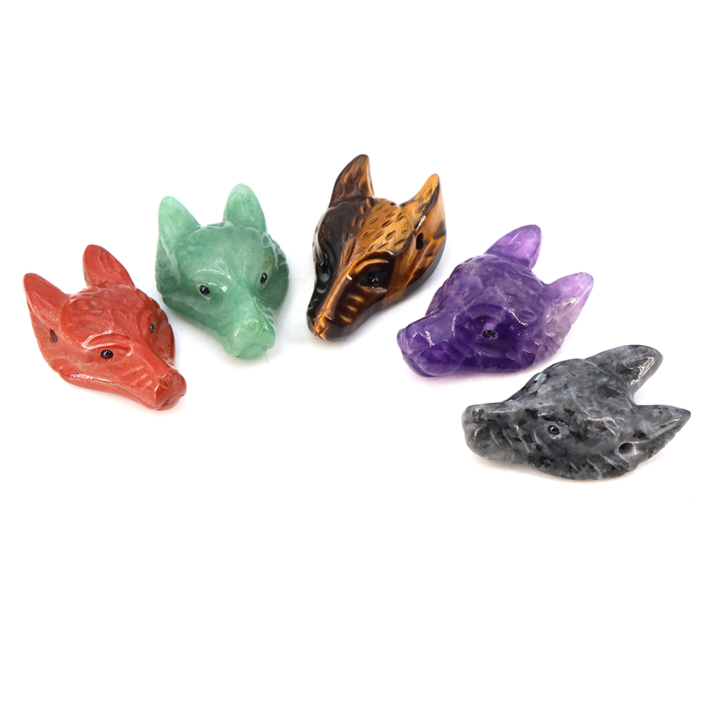 40mm Wolf Head Stone Pendant N – Science Nature Bewertung und Preis