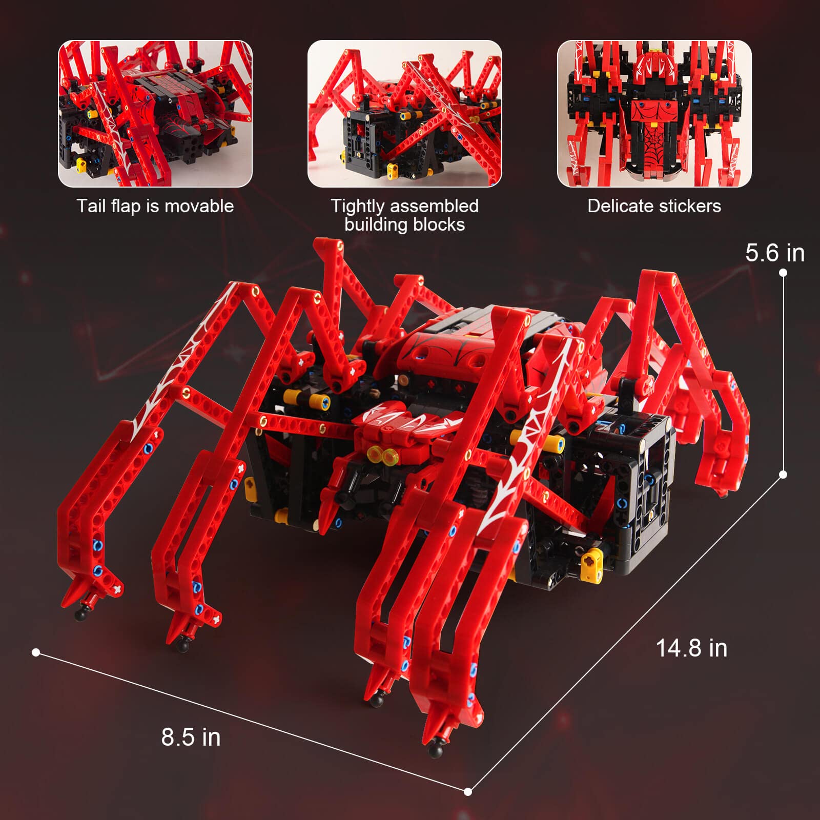 818pcs Remote Control Red Spid – Science Project Robot Bewertung und Preis