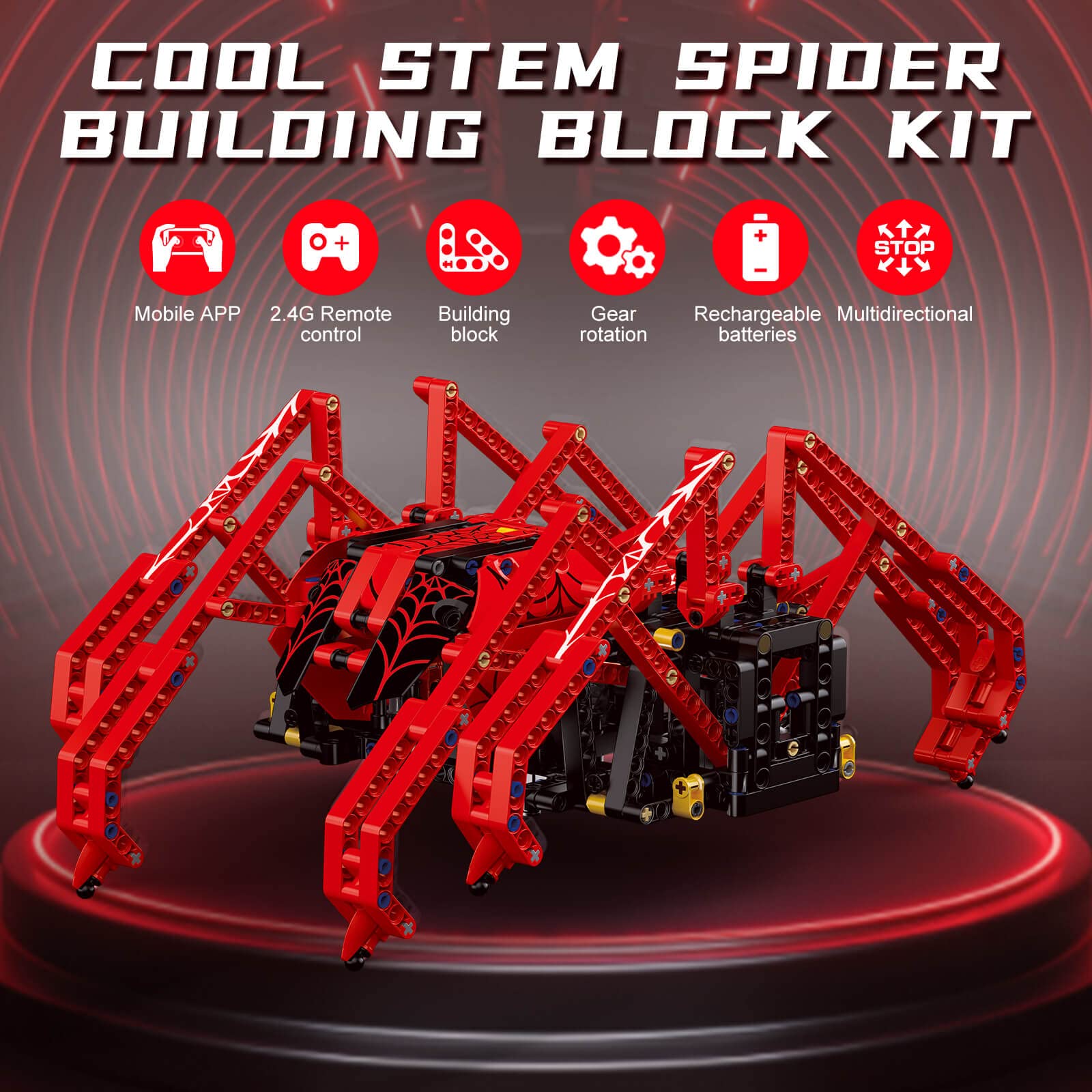 818pcs Remote Control Red Spid – Science Project Robot Bewertung und Preis