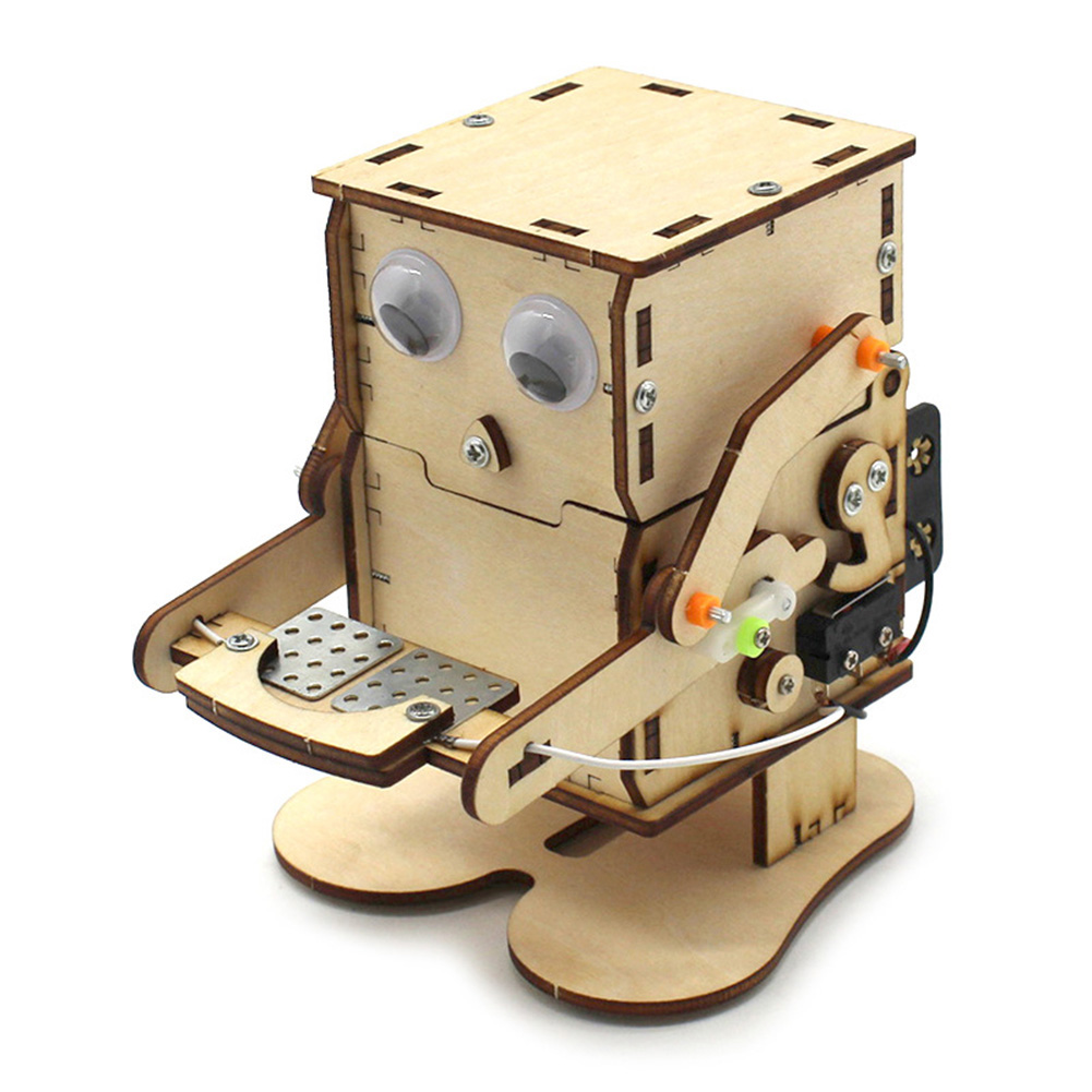 Robot Eating Coin Wood DIY Mod – Science Project Robot Bewertung und Preis