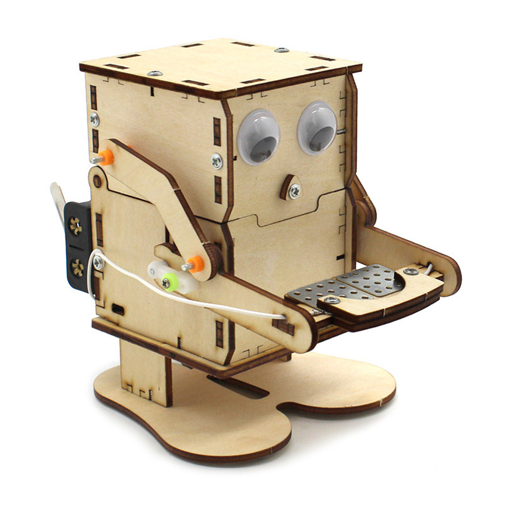 Robot Eating Coin Wood DIY Mod – Science Project Robot Bewertung und Preis