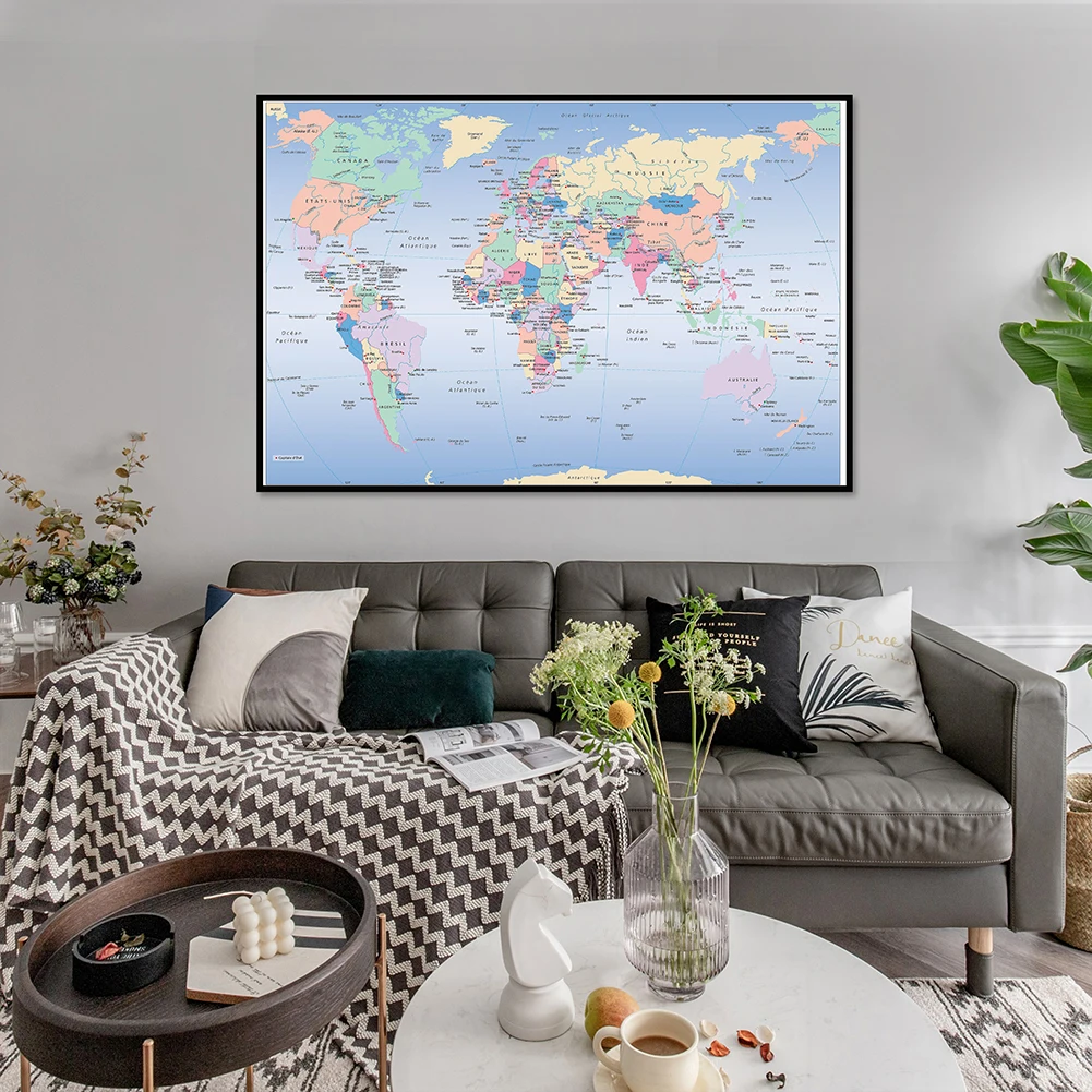 Unframed World Map French Lang – Star Map Poster Bewertung und Preis