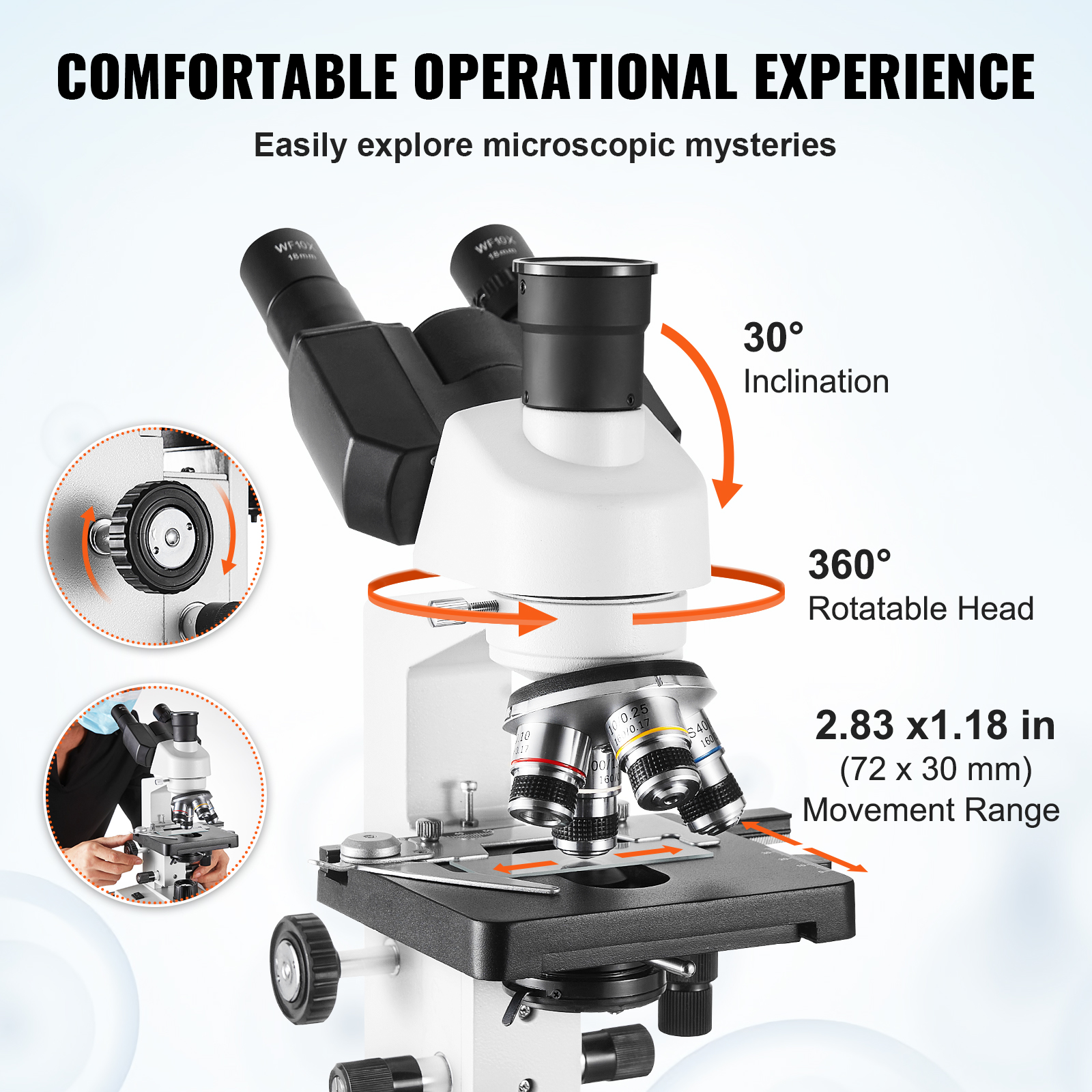 VEVOR Compound Trinocular Micr – Microscope Compound 40X Bewertung und Preis