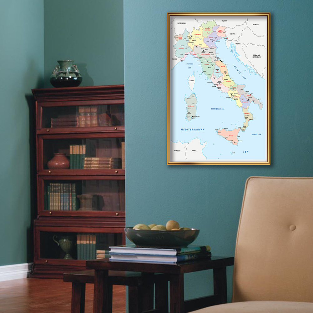 42*59cm In Italian Political M – Star Map Poster Bewertung und Preis