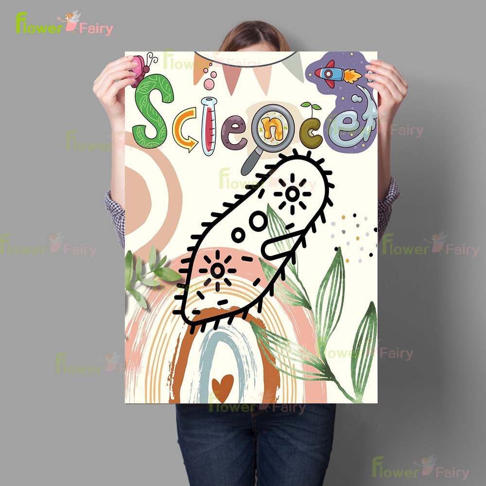 Cartoon Microbiology Watercolo – Science Nursery Bewertung und Preis