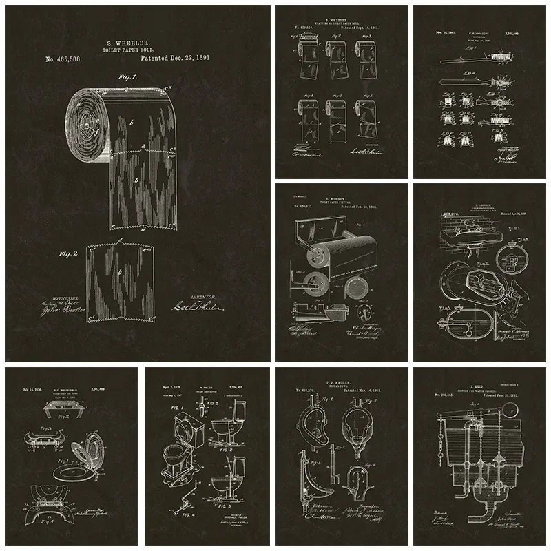 Modern Toilet Paper Blueprint  – Star Map Poster Bewertung und Preis