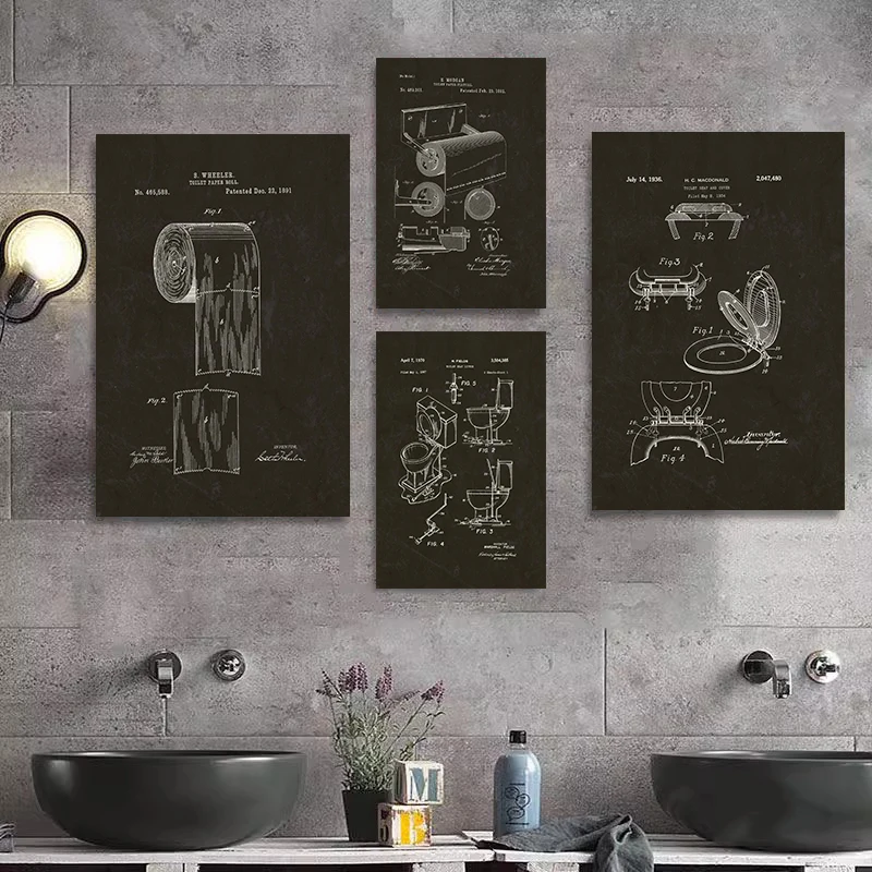 Modern Toilet Paper Blueprint  – Star Map Poster Bewertung und Preis