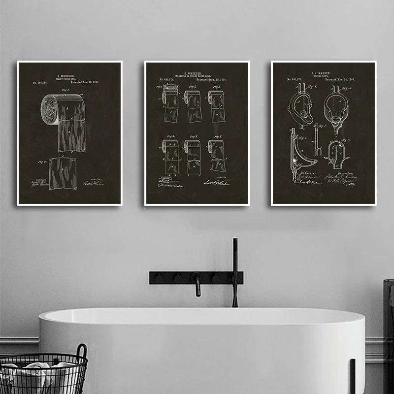 Modern Toilet Paper Blueprint  – Star Map Poster Bewertung und Preis