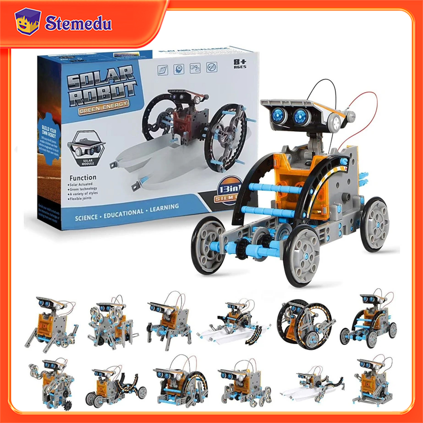 13 in 1 Solar Powered Robot Sc – Science Project Diy Bewertung und Preis