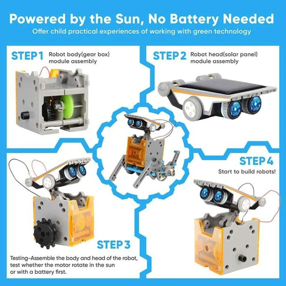 13 in 1 Solar Powered Robot Sc – Science Project Diy Bewertung und Preis