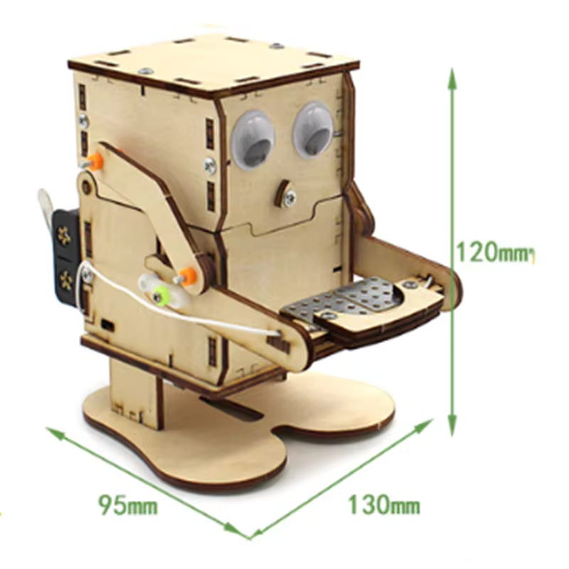 DIY Coin Eating Robot Wooden M – Science Project Robot Bewertung und Preis